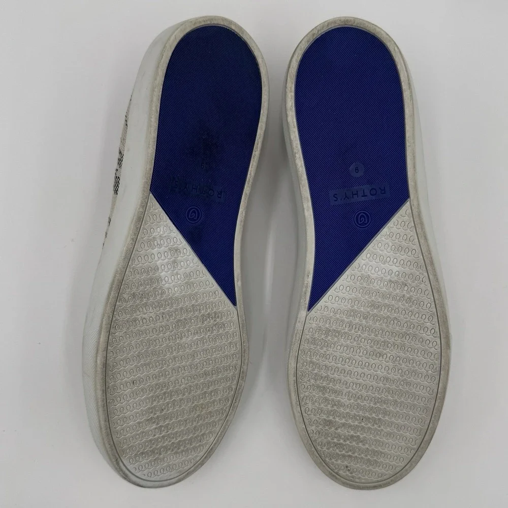 Rothy's The Sneaker Maritime Tiger Slip On Shoes Loafers Women 9 Athleisure City